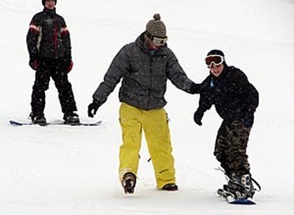 Nauka jazdy na snowboardzie