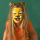 makijaż lwa - przebrania i kostiumy na bal przebierańców lub Halloween