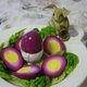 Jajka z fioletowym białkiem