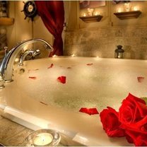 romantyczna kąpiel