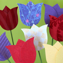 tulipany z papieru