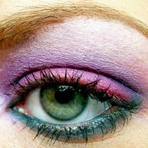 makijaż zielonych oczu