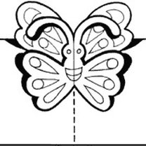 kartka z motylkiem