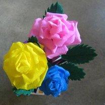róże z papieru