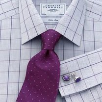 proponowany krawat do koszuli w kratę