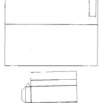Dom z papieru z kominem - wzór 2