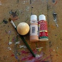 Malowanie styropianowej bombki