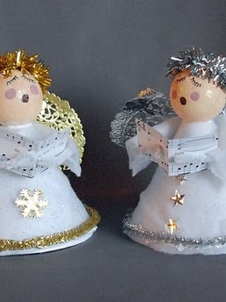 Aniołki na Wigilię i Boże Narodzenie