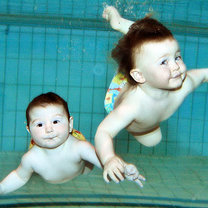 Pływające niemowlaki