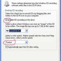 włączanie funkcji nagrywania płyt cd - krok 2
