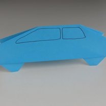 samochód origami