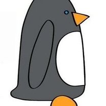 pingwin z boku