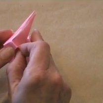 zajączek origami - krok 19