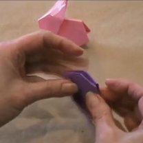 zajączek origami - krok 25
