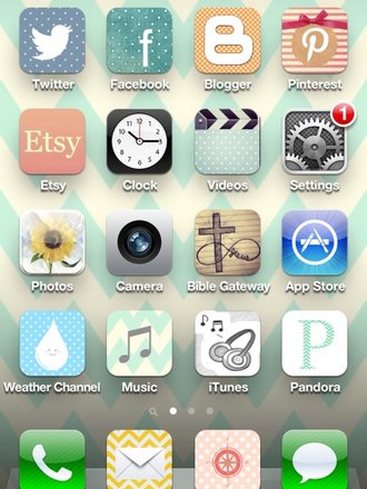 spersonalizowane ikony w iPhone