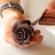 róża z czekolady plastycznej