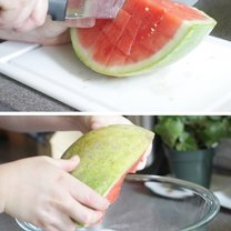 triki kuchenne - krojenie arbuza