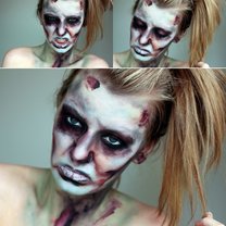 makijaż zombie - krok 5